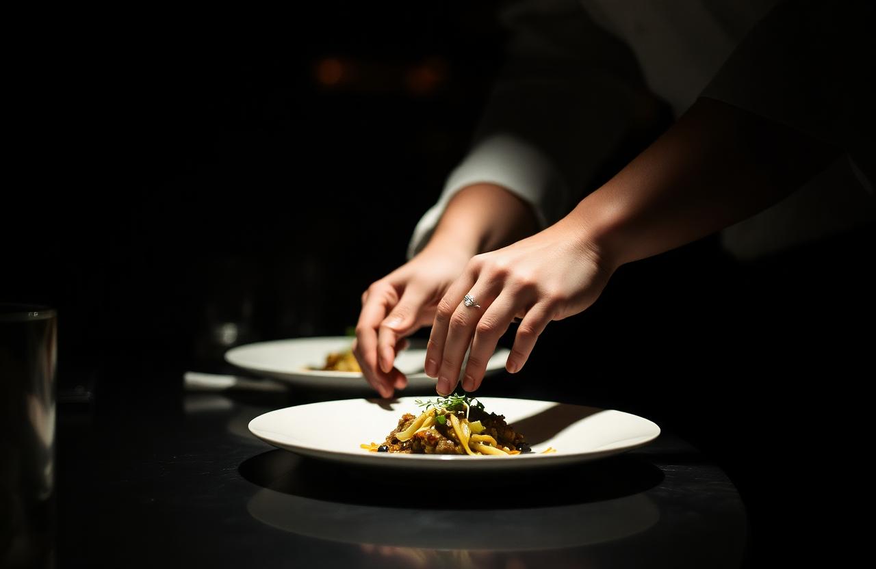 A CUE Original food experience — dinner table aesthetic